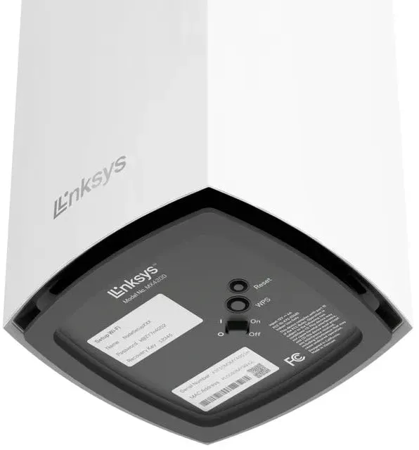 [最新產品] Linksys Velop MX4050 Tri-Band AX3000 Mesh WiFi 6 System 1-Pack (White Box) (3 years)