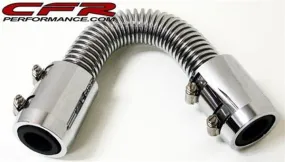 12" STAINLESS CHROME RADIATOR HOSE KIT - CHEVY-FORD-MOPAR