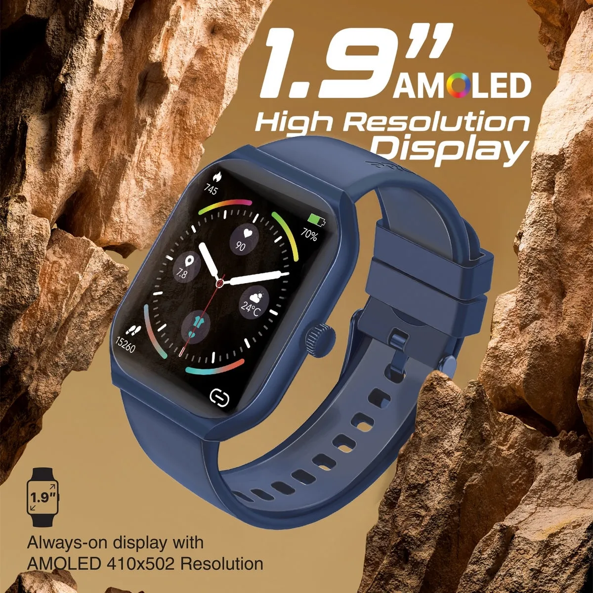 1.96" Fitness Tracker Smartwatch with BT Calling