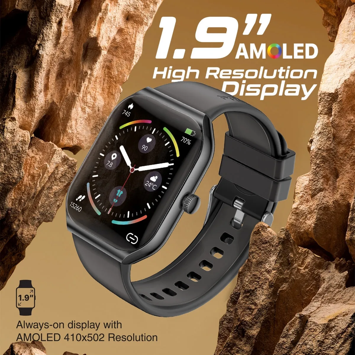 1.96" Fitness Tracker Smartwatch with BT Calling