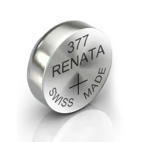 1x Renata 377 Watch Battery Button Coin Cell 1.55V SR626W Silver Oxide