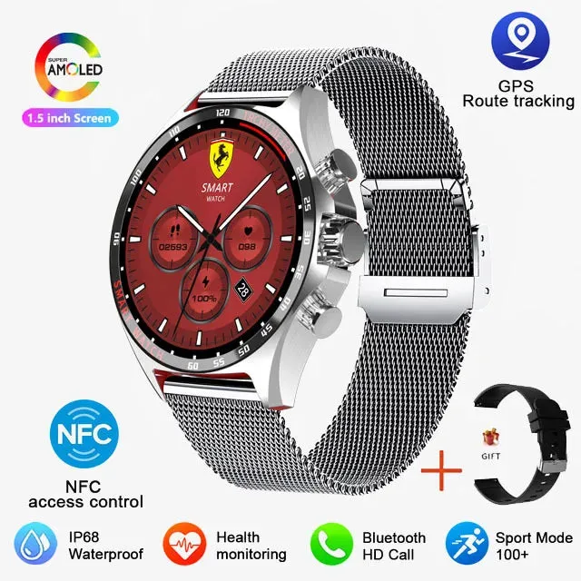 2024 New Outdoor Sports GPS Smart Watch Men Bluetooth Call HD Smartwatch Health  Monitoring Compass IP68 Waterproof Watches Men