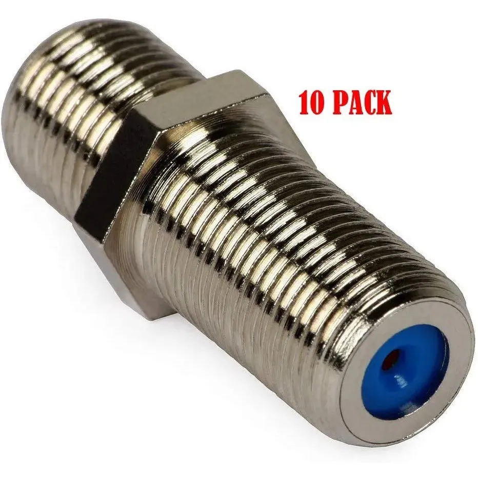 2.5GHz F-Jack to F-Jack Adapter F-81 Coupler 3/4" Long Barrel