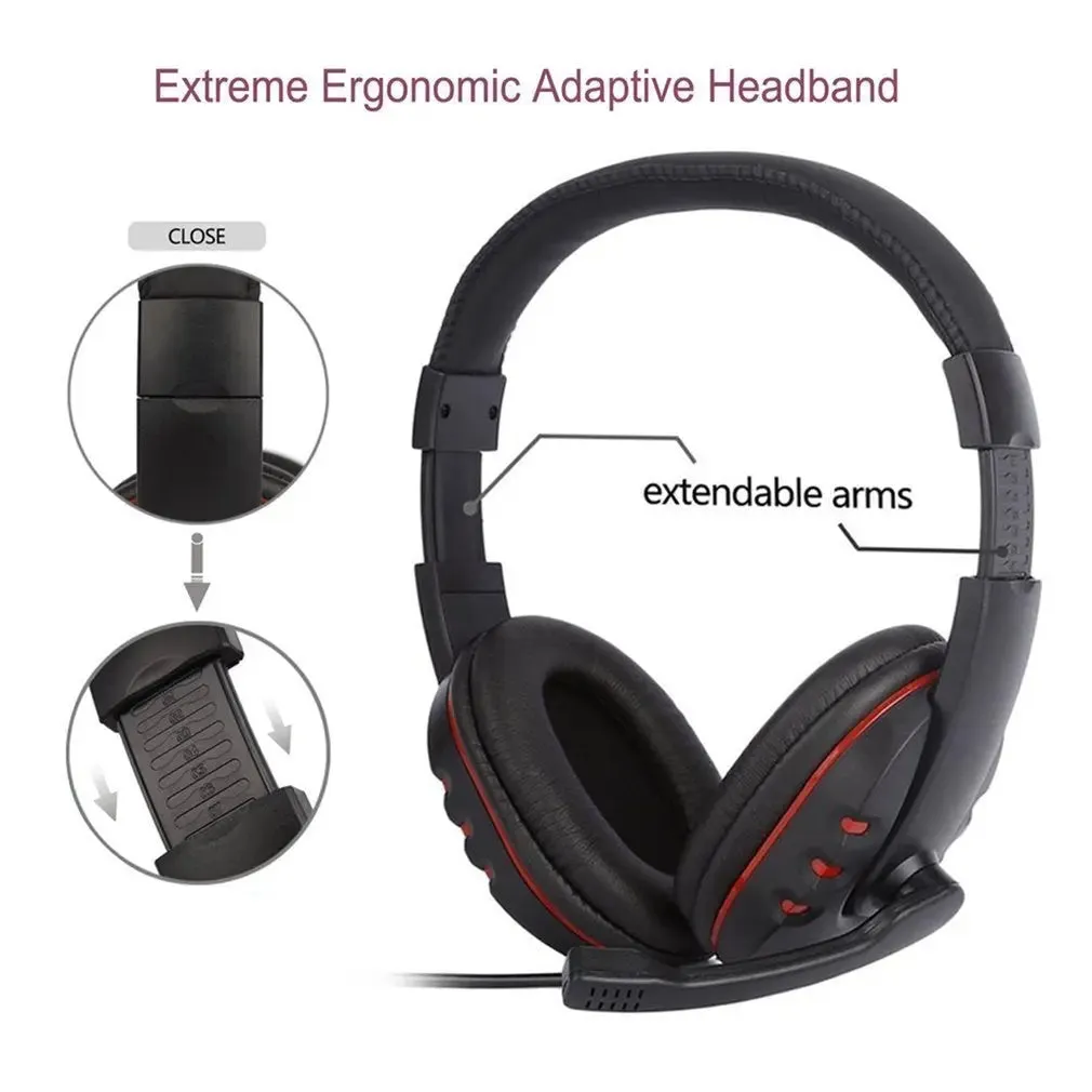 3.5mm Computer Headphone Stereo Gaming Headset -3.5mm Headphone