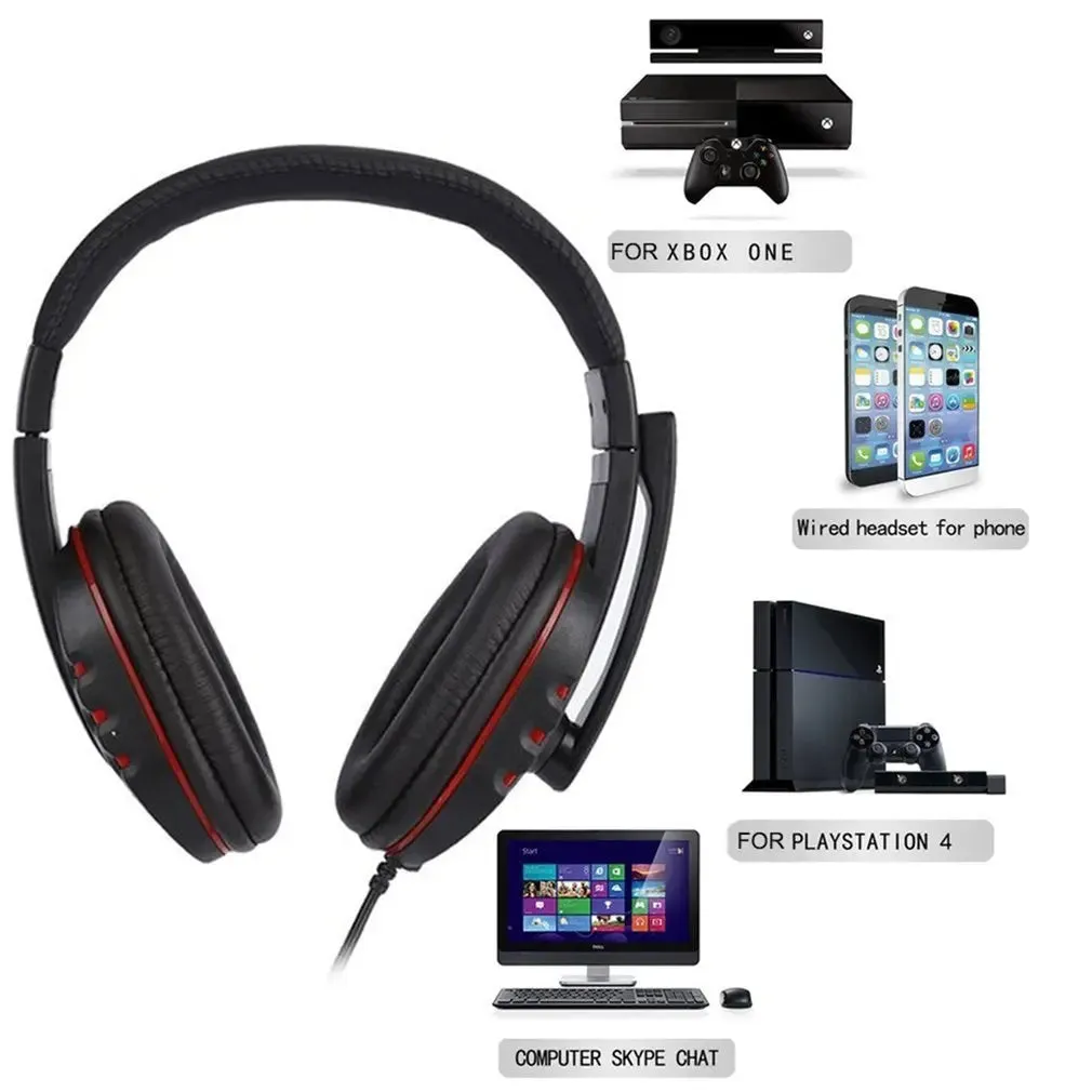 3.5mm Computer Headphone Stereo Gaming Headset -3.5mm Headphone