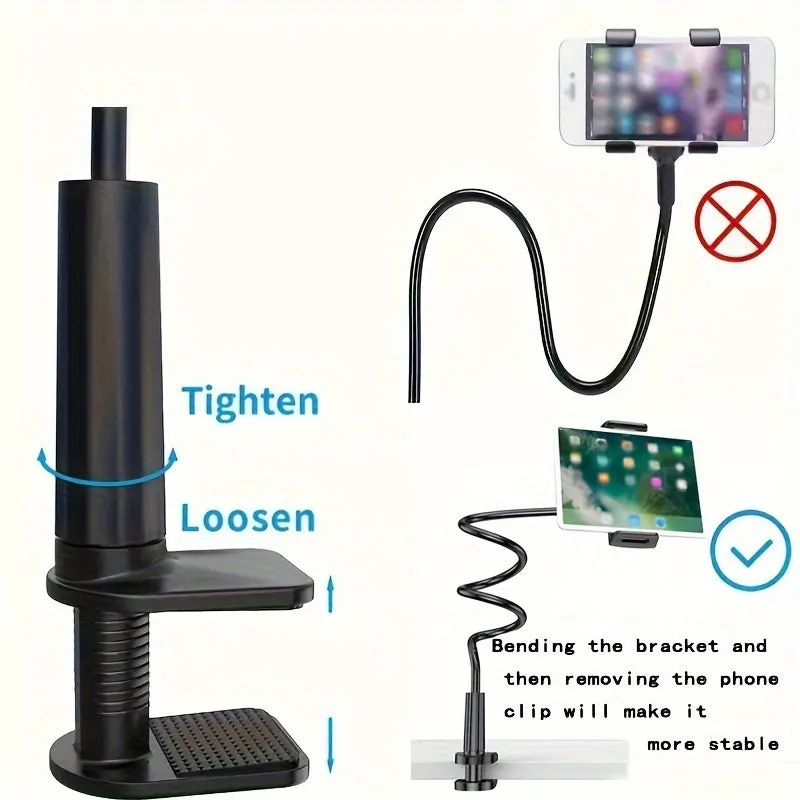 360° Rotating Tablet & Phone Stand - Spiral Base, Bedside Lazy Holder For Mobile Devices Rotating Phone Holder