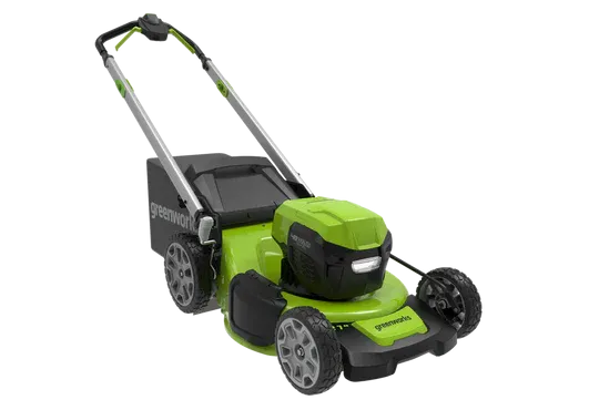 48V/24V 21" Dual-Volt Self Propelled Lawn Mower (with Four Batteries and Charger)