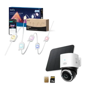 4G LTE Cam S330 Outdoor Lights E22（100ft/30m）  50ft/15m Extension Kit