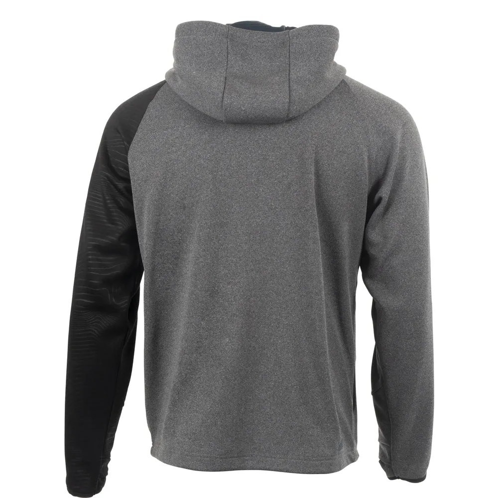 509  Slate Gray Tech Front Zip Hoodie Water Resistant Hooded Sweatshirt