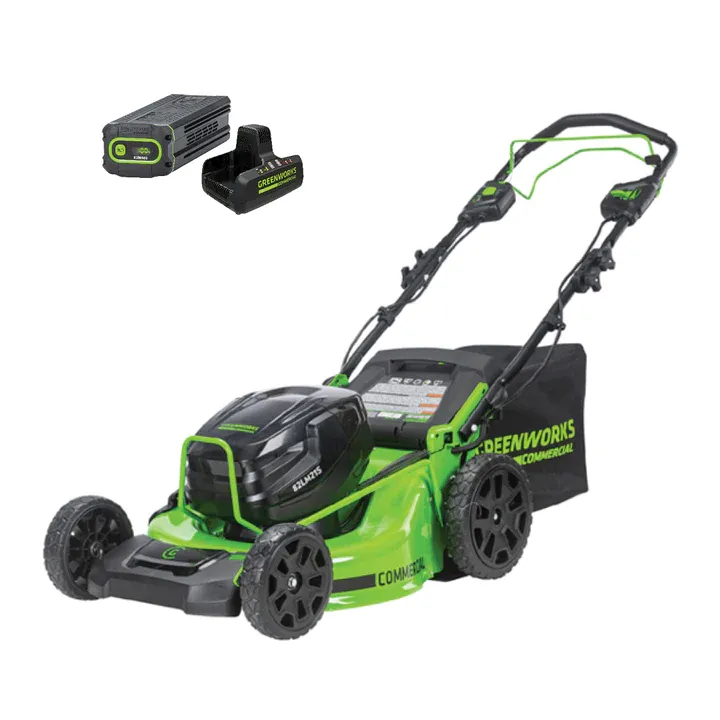 82V 21" Brushless Self-Propelled Mower with 8Ah Battery and Dual Port Charger