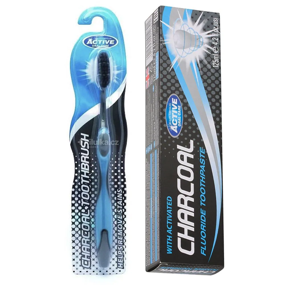 Active Oral Care Charcoal Toothbrush & Toothpaste