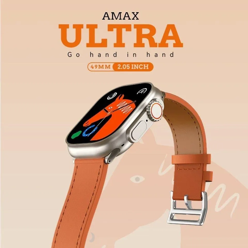 Amax Ultra 49mm Smart Watch With Two Straps