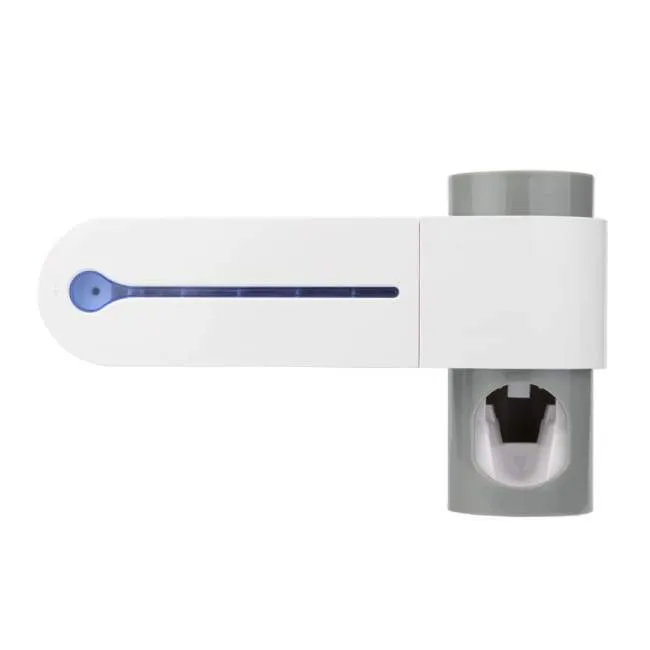 Anti-bacteria Ultraviolet Toothbrush and Toothpaste Dispenser