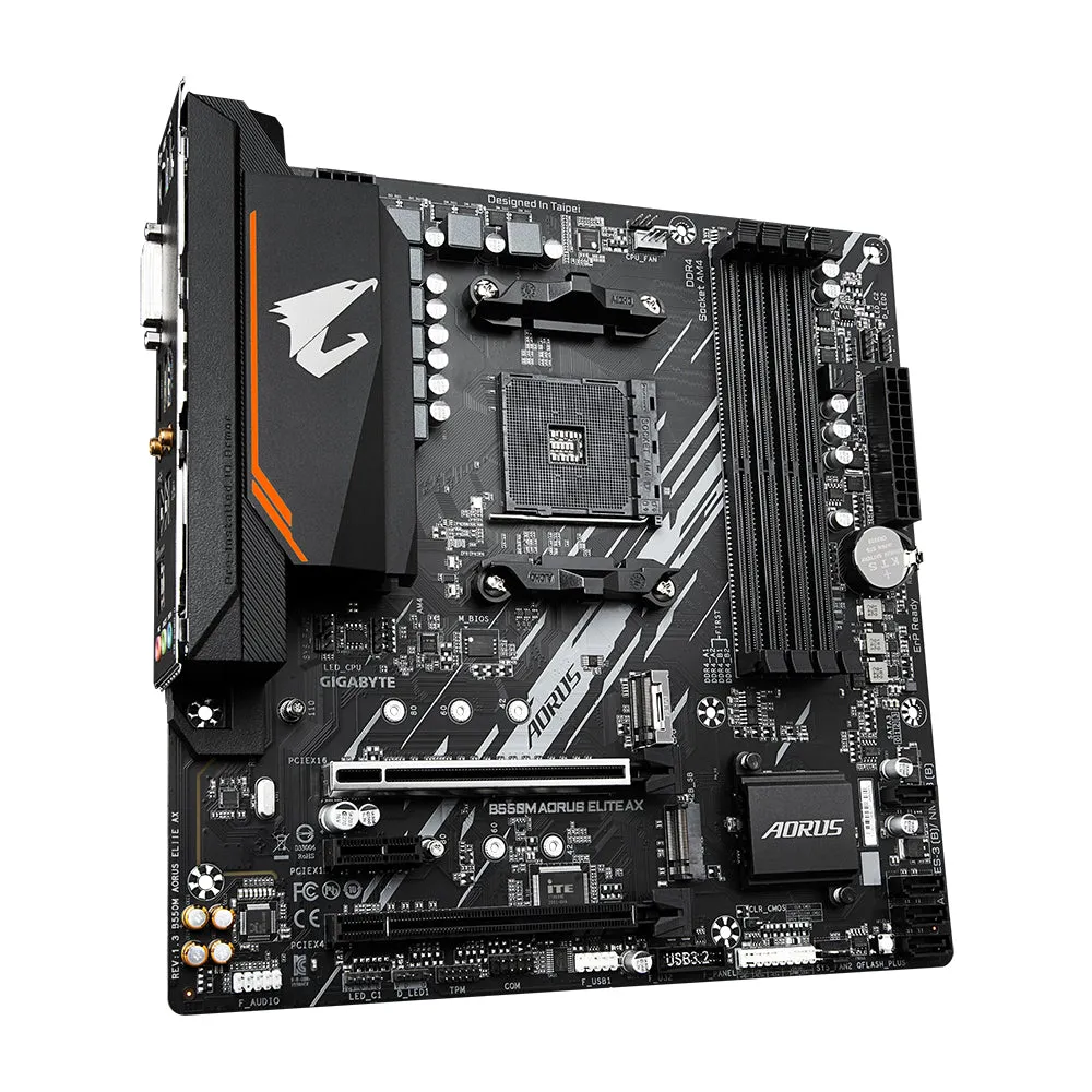 Aorus B550m Elite Ax - 1.3 - Motherboard - Micro Atx - Socket Am4 - Amd B550