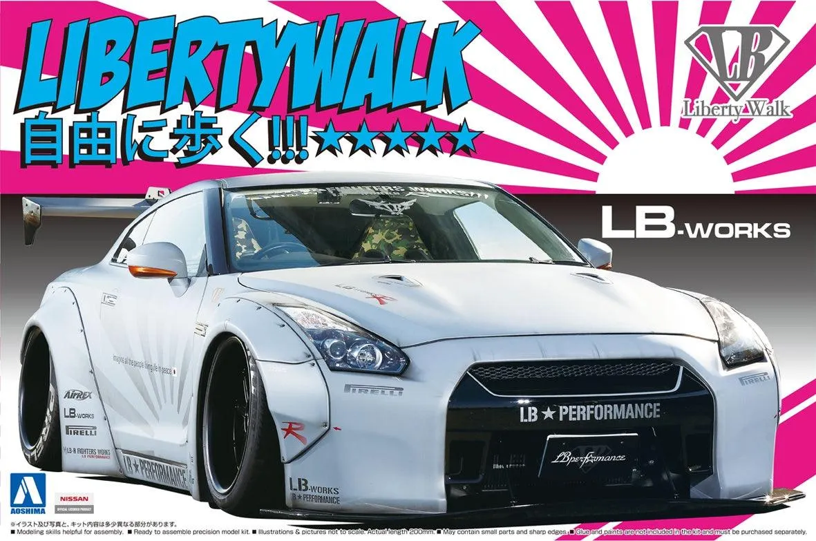 Aoshima 05403 LB-Works R35 GT-R Ver.2 1/24 Model Kit