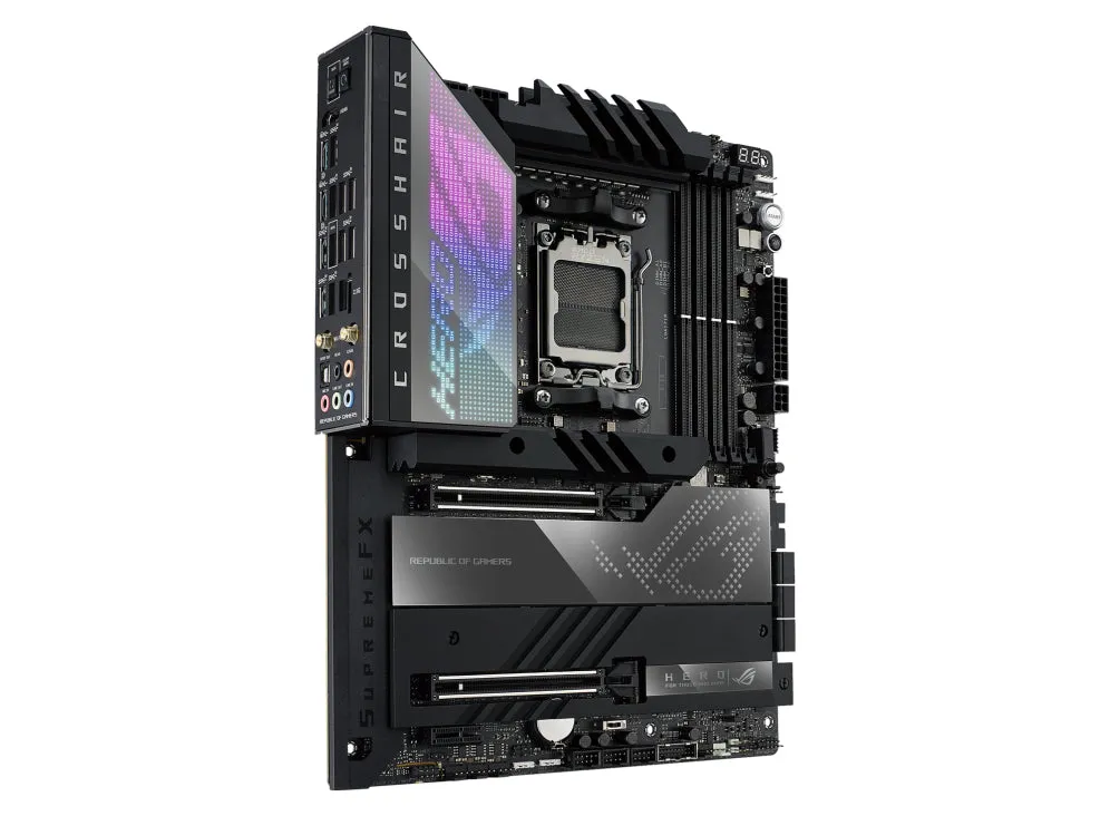 Asus Rog Crosshair X670e Hero - Motherboard - Atx - Socket Am5 - Amd X670e Chipset - Usb 3.1 Gen 1, Usb 3.2 Gen 2, Usb4,