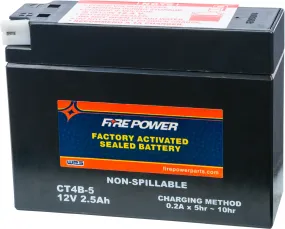 BATTERY CT4B-5 SEALED FACTORY ACTIVATED