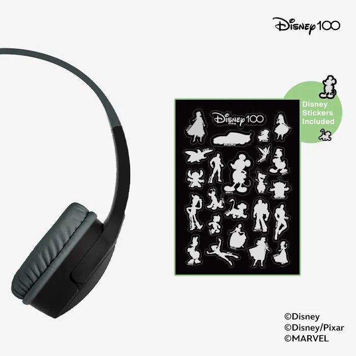 Belkin AUD002qcBK DY Disney Series SoundForm Mini Wireless On-Ear Headphones for Kids