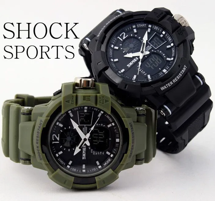 Brand G Design Shock Sports digital watches analog Men military army Watch swim dive Date LED Sports Watch