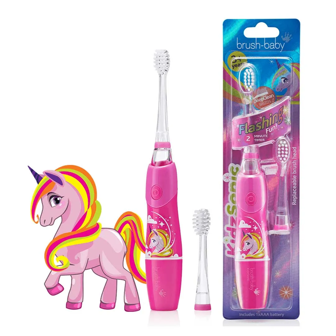 Brush Baby KidzSonic Electric Toothbrush (Flossy The Unicorn)