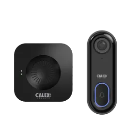 Calex Smart Doorbell with Camera - Full HD - Incl. Chime/Gong - Black