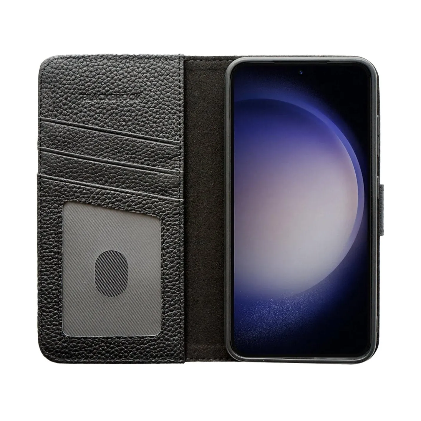 Carson Samsung Galaxy S23 Plus Wallet Case, Pebble Black