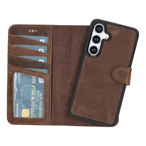 Carter Samsung Galaxy S24 Wallet Case, Distressed Coffee