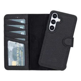 Carter Samsung Galaxy S24 Wallet Case, Pebble Black