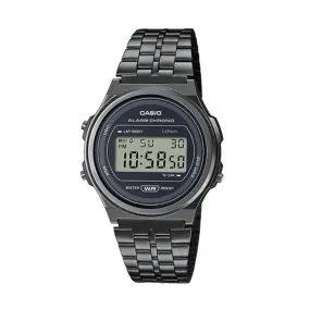 Casio Vintage Digital Grey Watch A171WEGG-1ADF