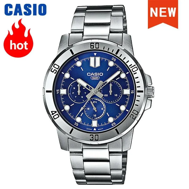 Casio watch men's top luxury suit quartz watch military sports leisure waterproof luminous electronic men watch MTP-VD300D-2E