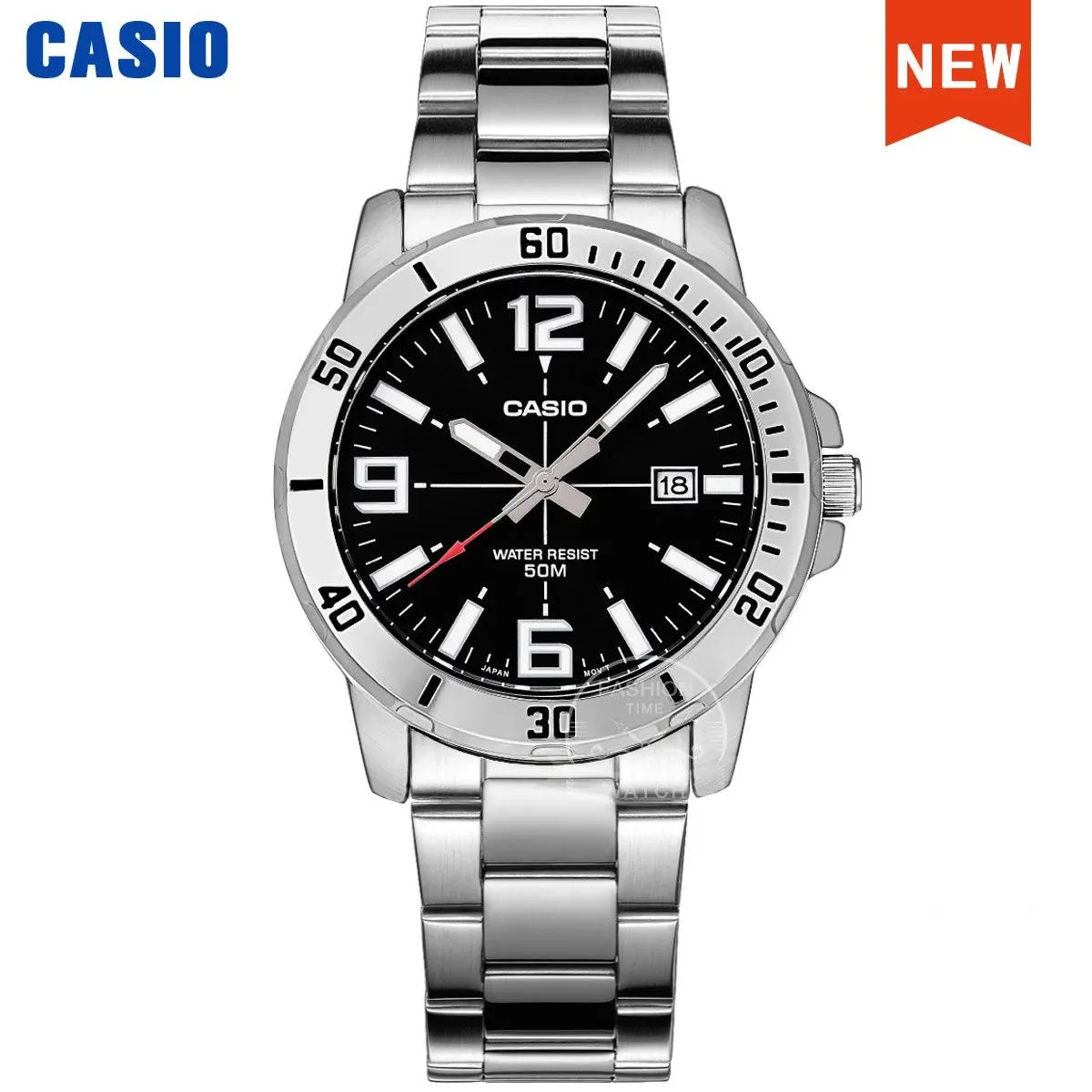 Casio watch men's top luxury suit quartz watch military sports leisure waterproof luminous electronic men watch MTP-VD300D-2E