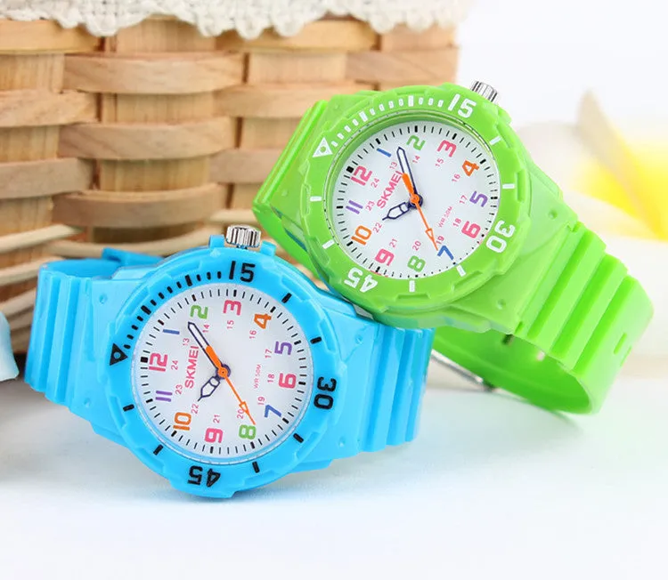 Children Watch Fashion Skmei 1043 Brand Watches Quartz Wristwatches Waterproof Jelly Kids Clock boys girls Students Wristwatch