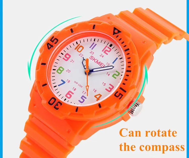 Children Watch Fashion Skmei 1043 Brand Watches Quartz Wristwatches Waterproof Jelly Kids Clock boys girls Students Wristwatch