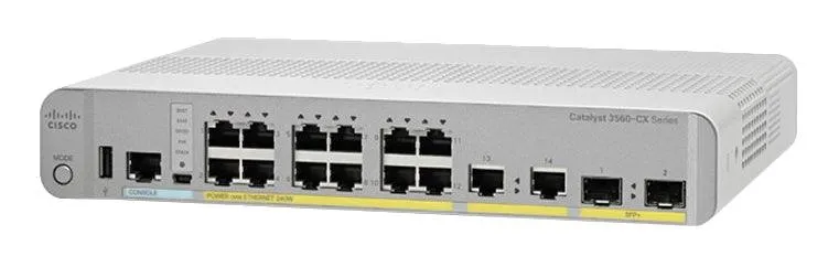 Cisco WS-C3560CX-12PD-S network switch Managed Gigabit Ethernet (10/100/1000) Power over Ethernet (PoE) White