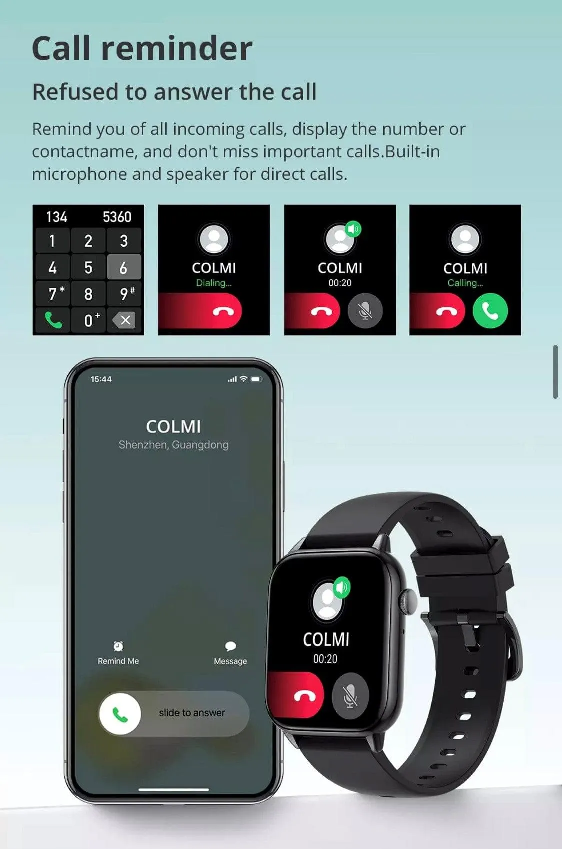 Colmi C60 Smart Watch Black