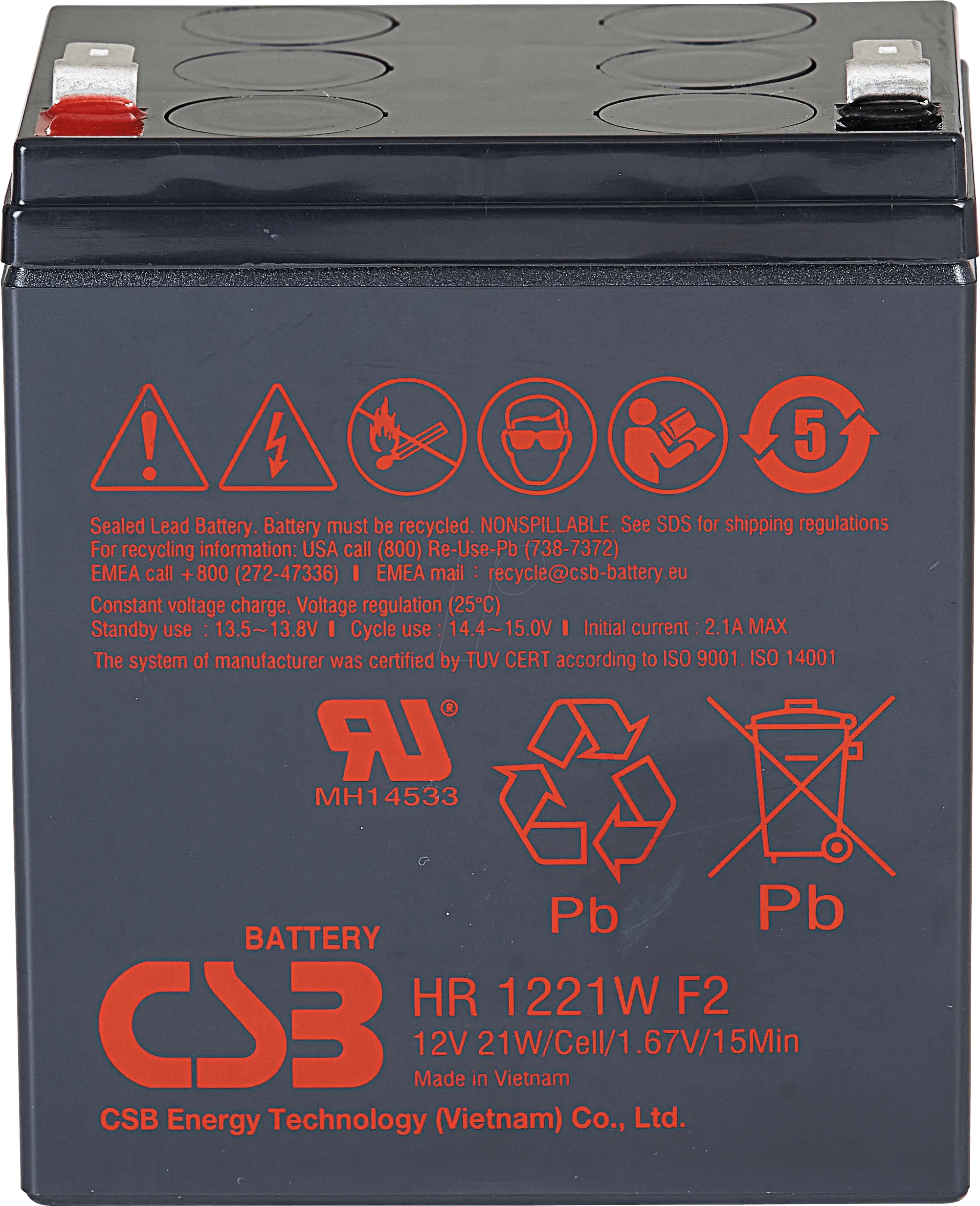 COMPAQ 204503-001 UPS Batteries HR1221WF2X10-COMPAQ-204503-001