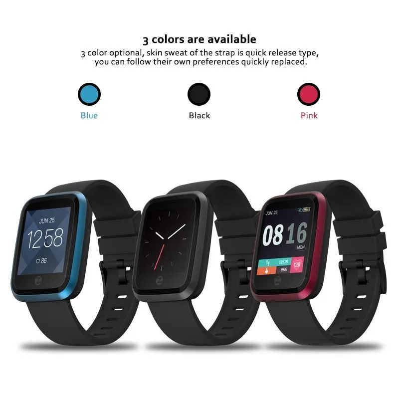 Crystal Smart Fitness Smartwatch Waterproof For Android IOS