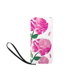 Custom Order - White Peony Wallet Clutch Wallet