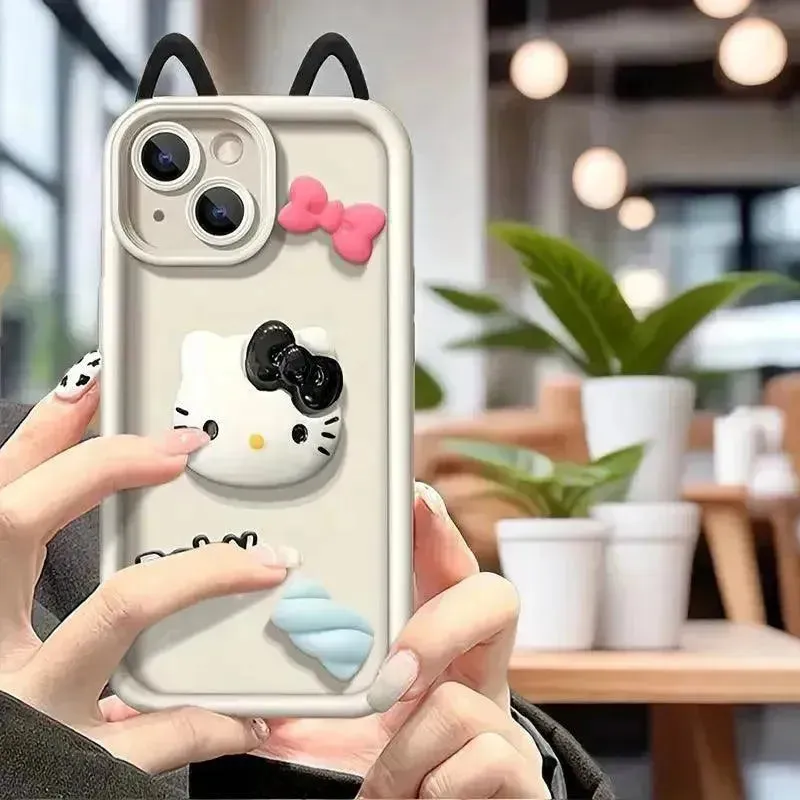 Cute Hello Kitty TPU Phone Case (For iPhones)