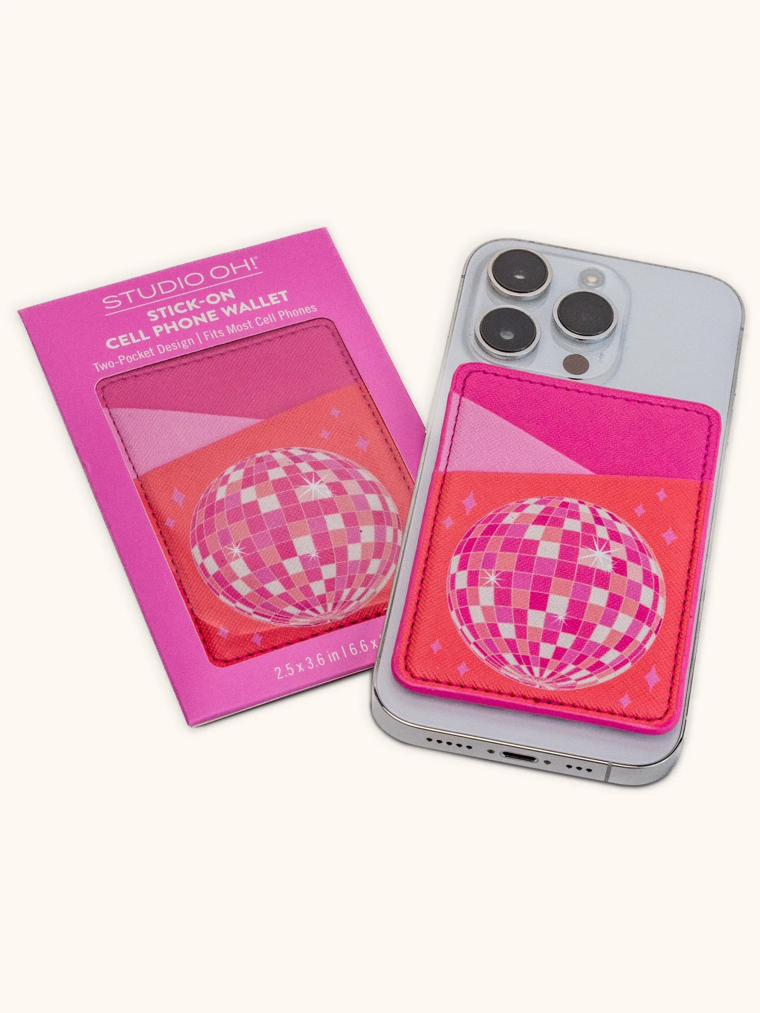 Dancing Queen Stick-On Cell Phone Wallet