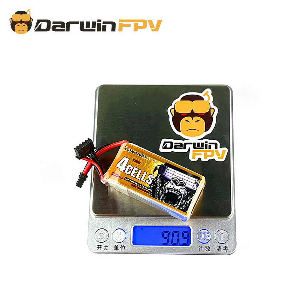 DarwinFPV 4S 850mAh 15.2V Lipo FPV Drone Battery