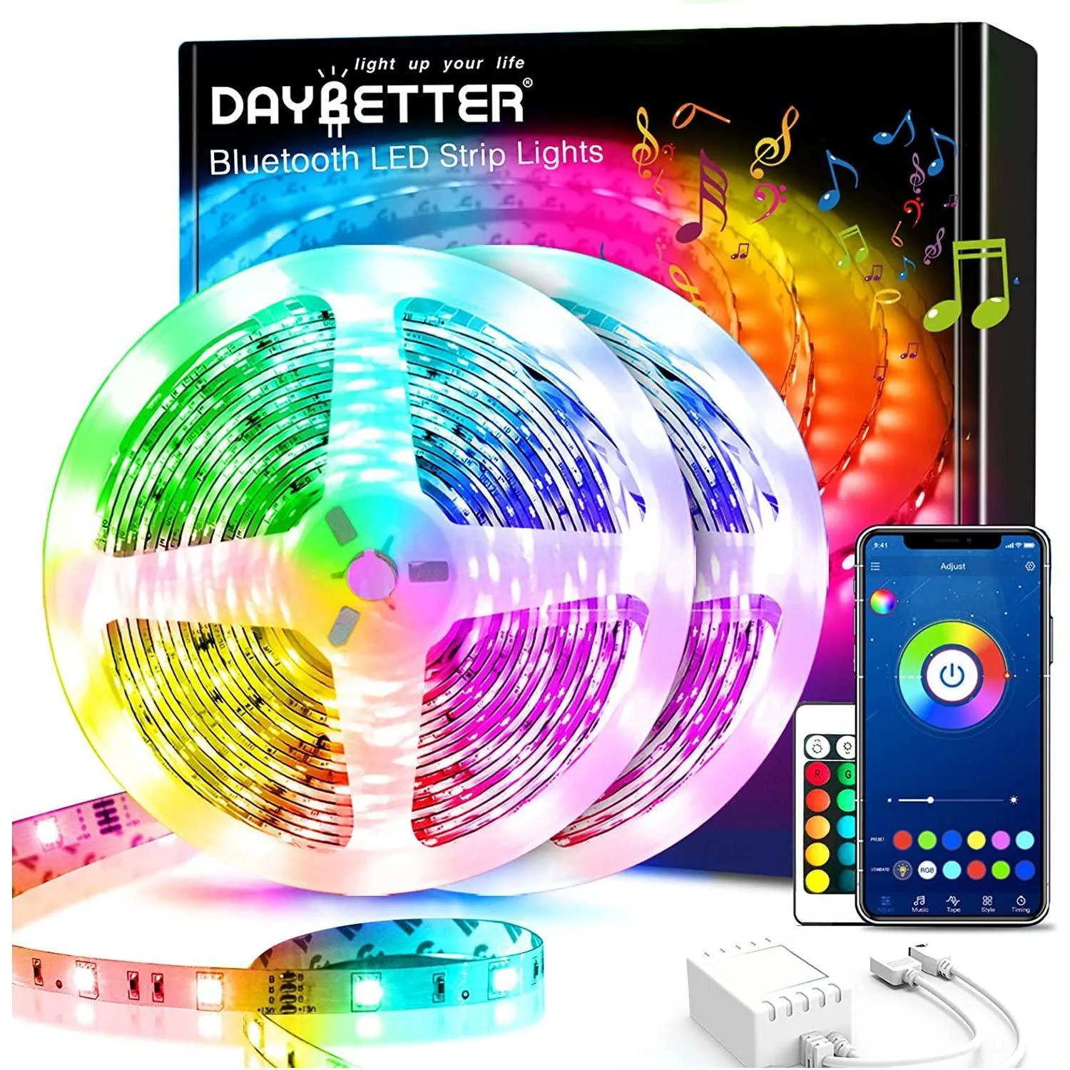 Daybetter Bluetooth LED Strip Lights 30/60ft