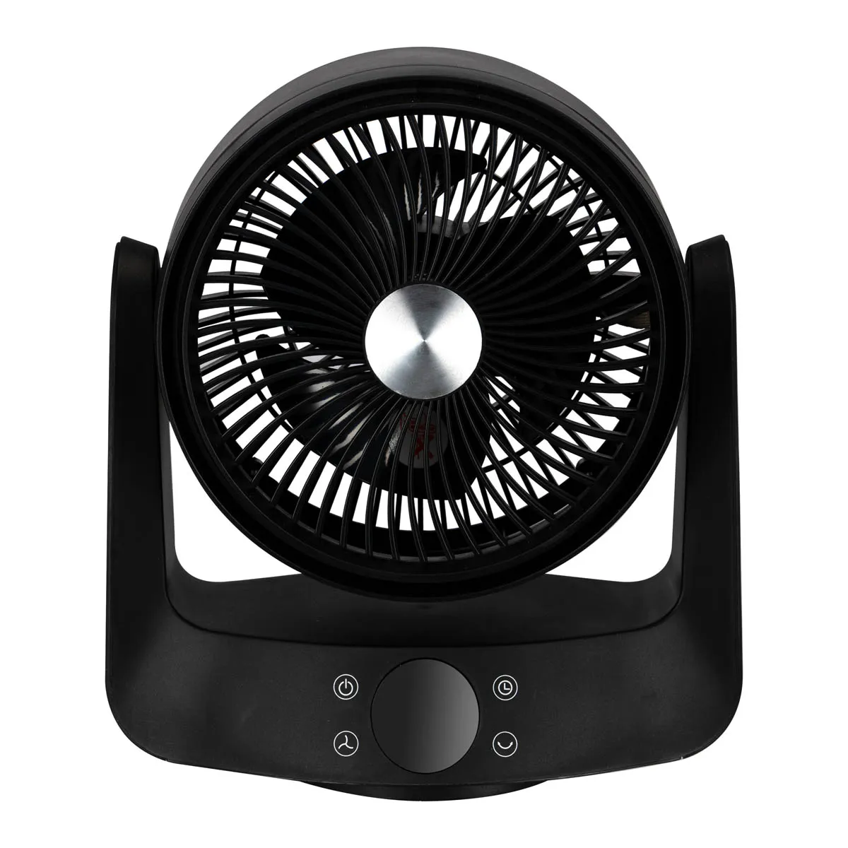 Desk Fan Smart Black Quiet Operation Oscillating Tilt Remote Control 8in