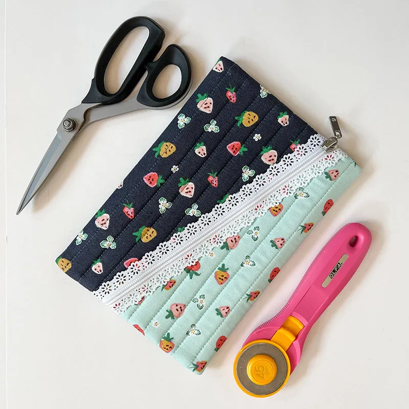 Digital Download - Two Tone Zipper Pouch Pattern