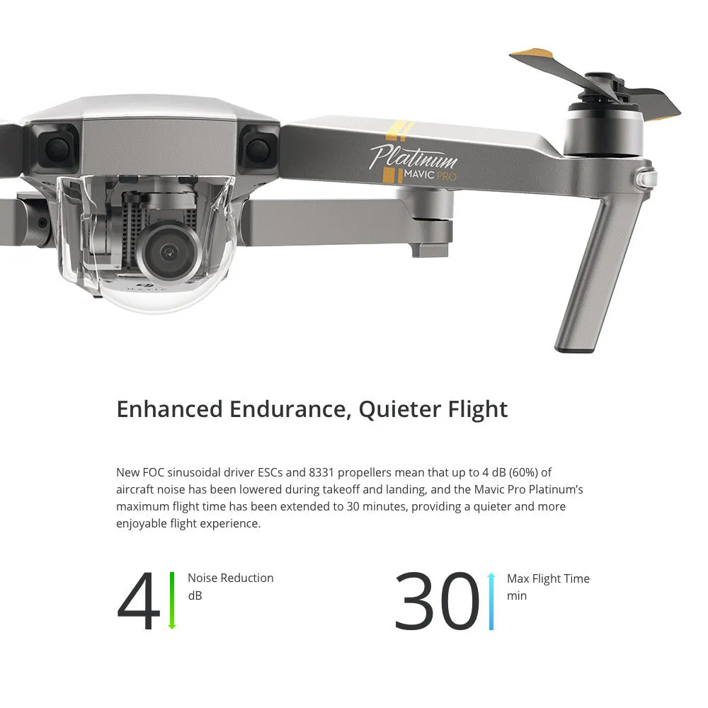 DJI Mavic Pro Platinum Drone with 4K Camera (PRICE REDUCED)