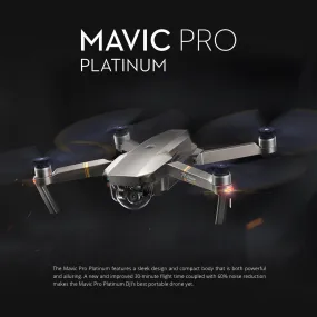 DJI Mavic Pro Platinum Drone with 4K Camera (PRICE REDUCED)