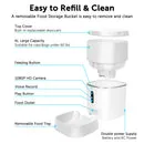 Eco4life Smart Feed Automatic Dog and Cat Feeder (6L) with built in camera