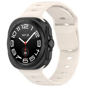 EIDERWOOD Samsung Galaxy Watch Ultra (47mm) Silikone Rem m. Spænde - Beige