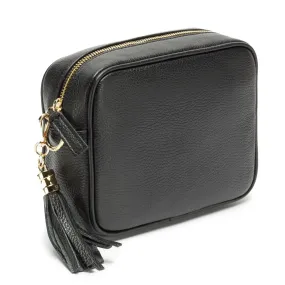 Elie Beaumont Black Leather Crossbody Bag