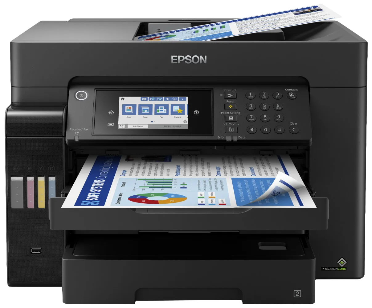 Epson Ecotank Et-16600  Et 16600  Et16600 - Multifunction Printer - Colour - Ink-Jet - A3 (297 X 420 Mm) (Original) - A3